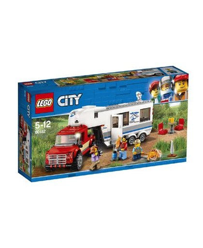 LEGO City pick-up truck en caravan 60182