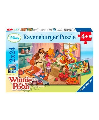 Ravensburger Disney Winnie de Poeh puzzelset - 2x24 stukjes