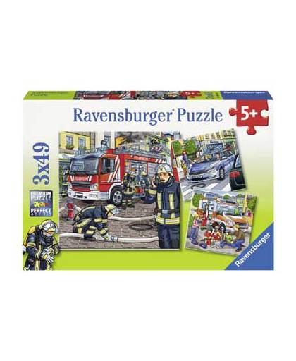 Ravensburger puzzel Helpers in Nood 3 x 49 stukjes