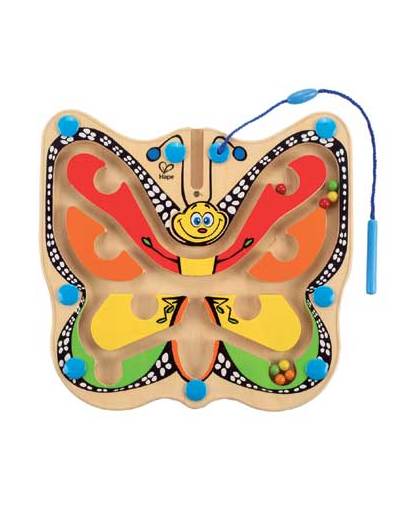 Houten kleur- en magneetspel vlinder