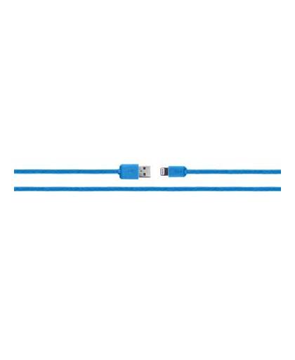 XQISIT Charge & Sync Lightning kabel Blauw