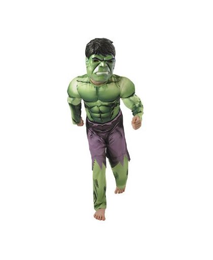 Hulk kostuum gespierde borst - maat 116/128