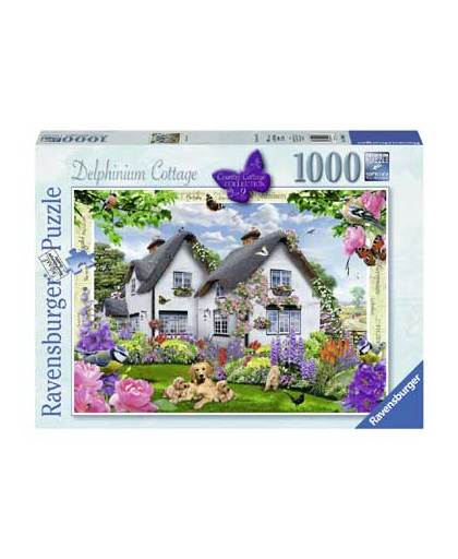 Ravensburger puzzel Delphinium Cottage 1000 stukjes