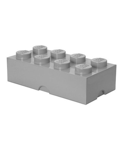 LEGO Design Collection Brick opbergbox 8 - grijs