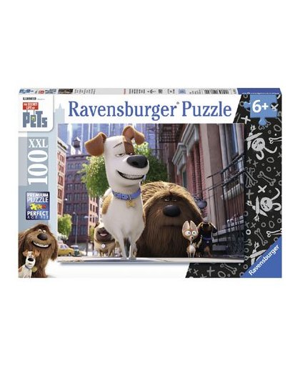 Ravensburger The Secret Life of Pets puzzel Max in de stad XXL - 100 stukjes