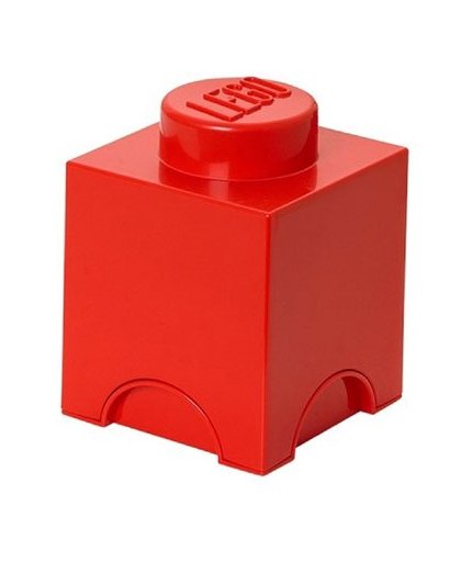 LEGO opbergbox brick 1 - rood