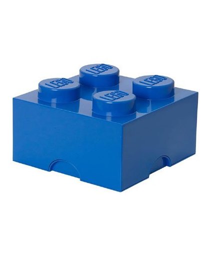 LEGO opbergbox brick 4 - blauw