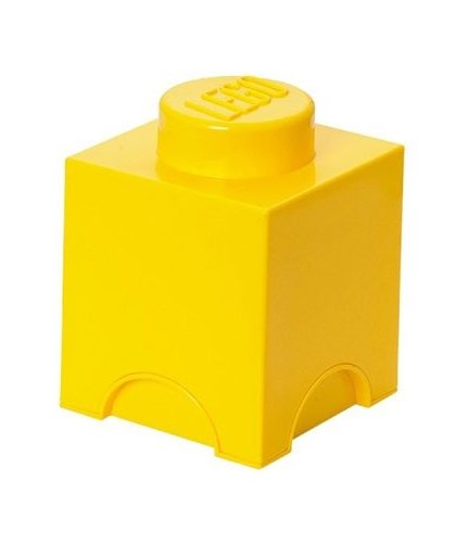 LEGO opbergbox brick 1 - geel