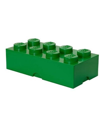 LEGO opbergbox brick 8 - donkergroen