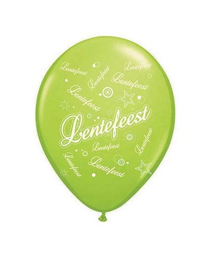 Lentefeest ballonnen - 12 cm - 25 stuks - groen