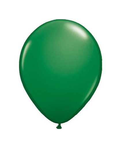 Metallic ballonnen - 30 cm - 100 stuks - donkergroen