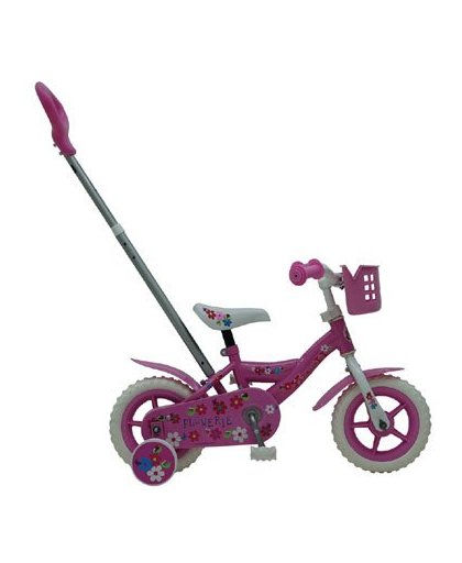Yipeeh Flowerie fiets - 10 inch - roze