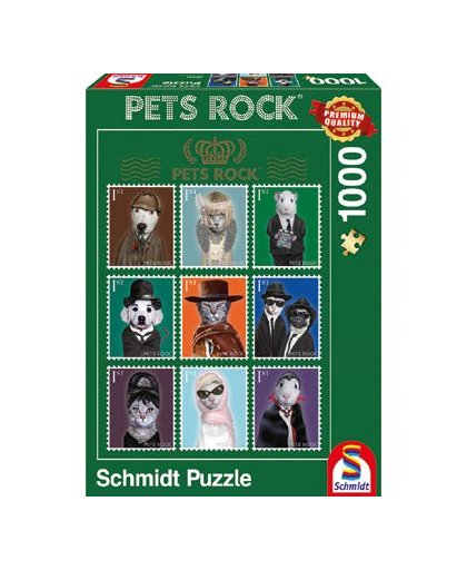 Pets Rock Cinema puzzel - 1000 stukjes