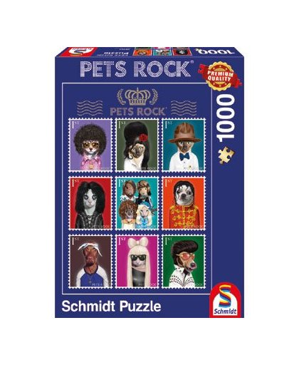 Pets Rock Music puzzel - 1000 stukjes