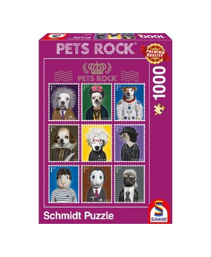 Puzzel Pets Rock Arts 1000 stukjes