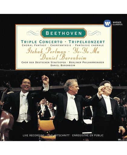 Beethoven: Triple Concerto, etc / Perlman, Ma, Barenboim