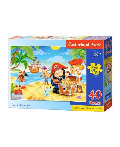 Castorland maxi puzzel Piratenschatten - 40 stukjes