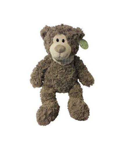 Teddybeer met sjaal - 27 cm - bruin