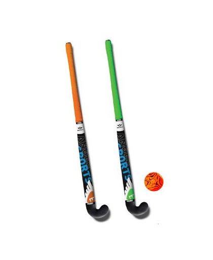 Angel Sports hockeyset - 30 inch - oranje/groen