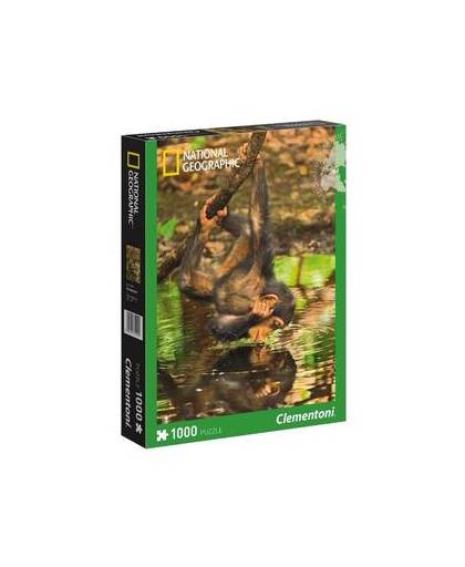 Clementoni puzzel National Geographic chimpansee - 1000 stukjes