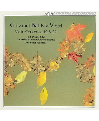 Viotti: Violin Concertos 19 & 22 / Goritzki, Kussmaul, Neuss