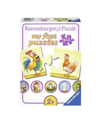 Ravensburger Mijn Eerste Puzzels puzzelset Tegenovergestelden - 9 x 2 stukjes
