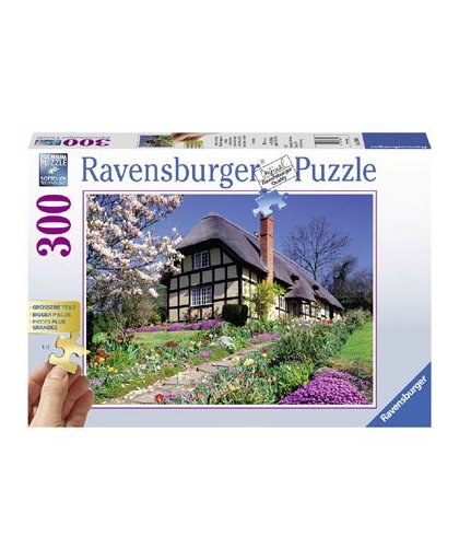 Ravensburger puzzel Landhuis in het voorjaar XL - 300 stukjes
