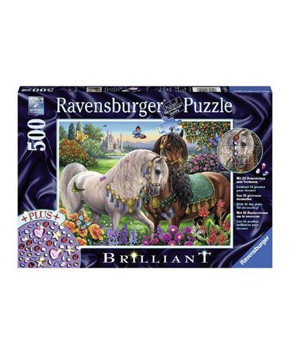 Ravensburger puzzel Schitterend paardenpaar - 500 stukjes