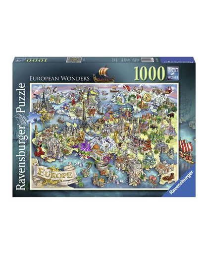 Ravensburger puzzel Europese wonders - 1000 stukjes