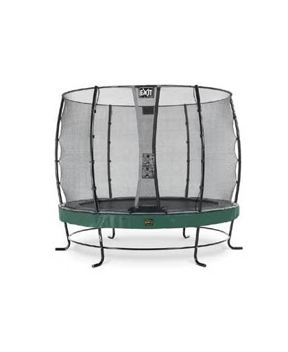 EXIT Elegant Premium trampoline ø253cm with safetynet Economy - green
