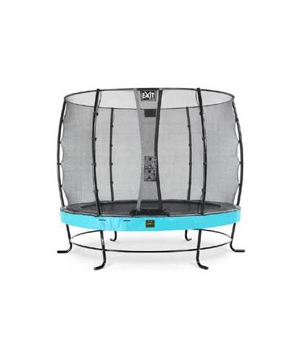 EXIT Elegant Premium trampoline ø253cm with safetynet Economy - blue