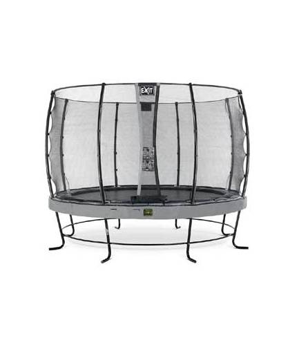 EXIT Elegant Premium trampoline ø427cm with safetynet Economy - grey