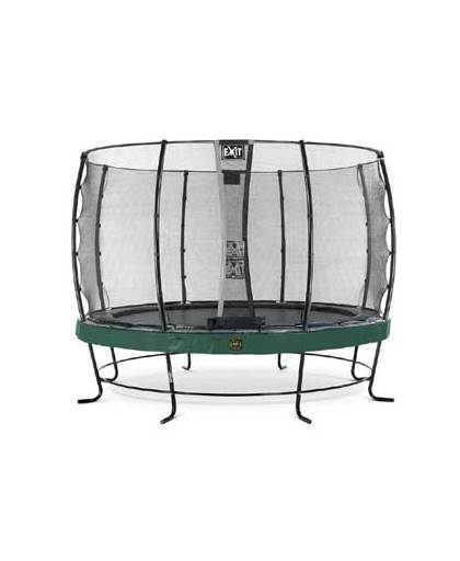 EXIT Elegant Premium trampoline ø427cm with safetynet Economy - green