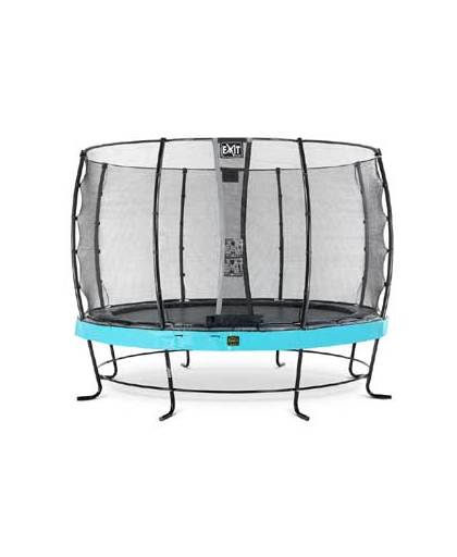 EXIT Elegant Premium trampoline ø427cm with safetynet Economy - blue