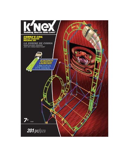 K'NEX Cobra's coil achtbaan bouwset - 201 onderdelen