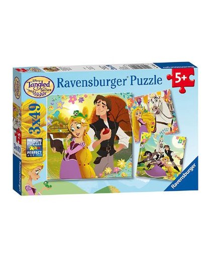 Ravensburger Disney Rapunzel puzzelset - 3 x 49 stukjes