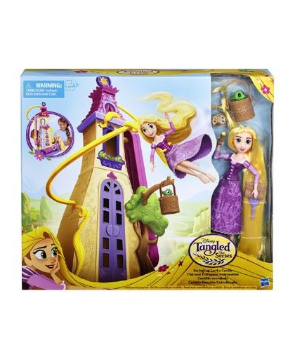 Disney Princess Rapunzel zwaaiende lokken kasteel
