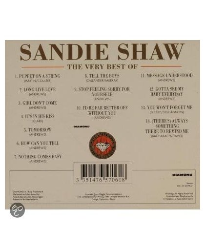 Sandie Shaw - Very Best Of Sandie Shaw (Diamond Collection)