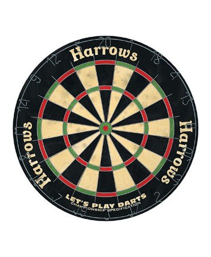 Harrows dartbord Let's play darts incl. 2 dartpijlen sets