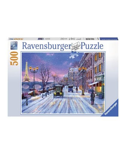 Ravensburger puzzel winter in Parijs - 500 stukjes