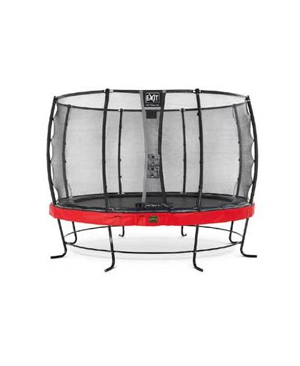 EXIT Elegant Premium trampoline ø427cm with safetynet Deluxe - red