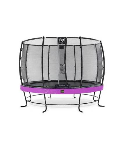 EXIT Elegant Premium trampoline ø366cm with safetynet Deluxe - purple
