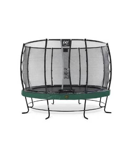 EXIT Elegant Premium trampoline ø427cm with safetynet Deluxe - green