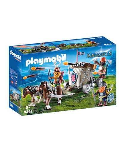 PLAYMOBIL Knights mobiele ballista met ponys en dwergen 9341