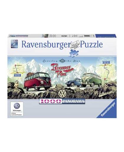 Ravensburger puzzel VW Bulli op Brennerpas - 1000 stukjes