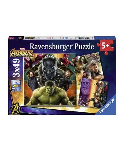Ravensburger puzzel Avengers: Infinity War - 3 x 49 stukjes