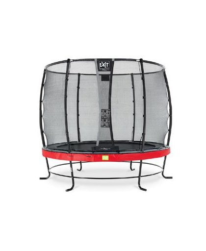 EXIT Elegant trampoline ø305cm with safetynet Deluxe - red