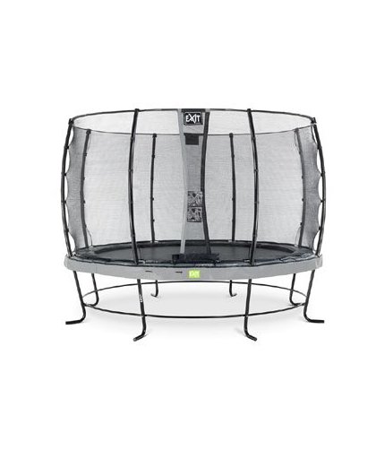 EXIT Elegant trampoline ø366cm with safetynet Economy - grey