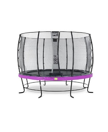 EXIT Elegant trampoline ø366cm with safetynet Economy - purple