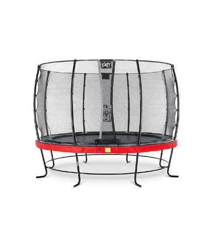 EXIT Elegant trampoline ø366cm with safetynet Economy - red